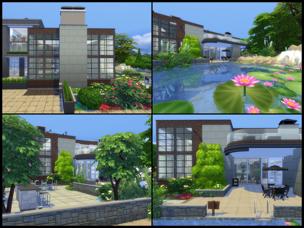 Sims 4 Novum Urban villa by Danuta720 at TSR