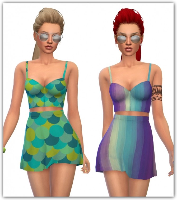 Sims 4 Hello Summer Set by younzoey sims recolored at Maimouth Sims4