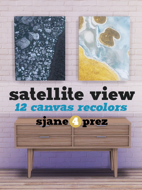 Sims 4 Satellite View Canvases at 4 Prez Sims4
