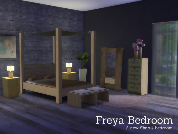 Sims 4 Freya Bedroom by Angela at TSR