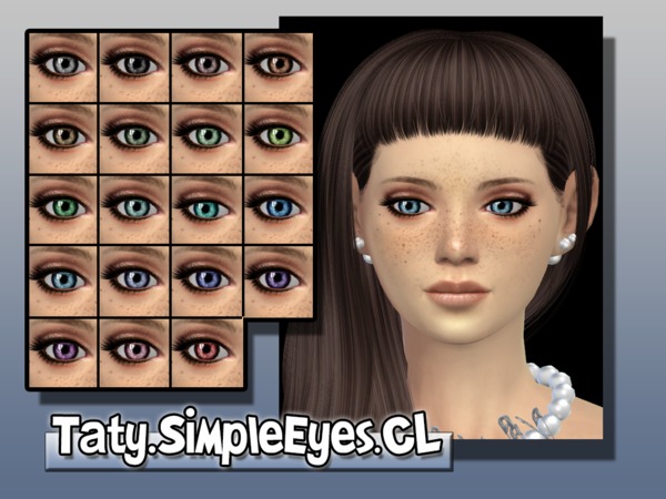Sims 4 Taty Simple Eyes CL by tatygagg at TSR