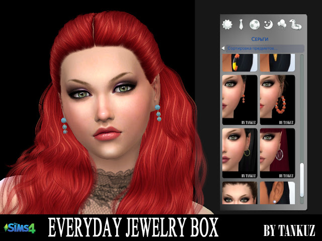 Sims 4 Everyday Jewelry Box Earrings 05 at Tankuz Sims4