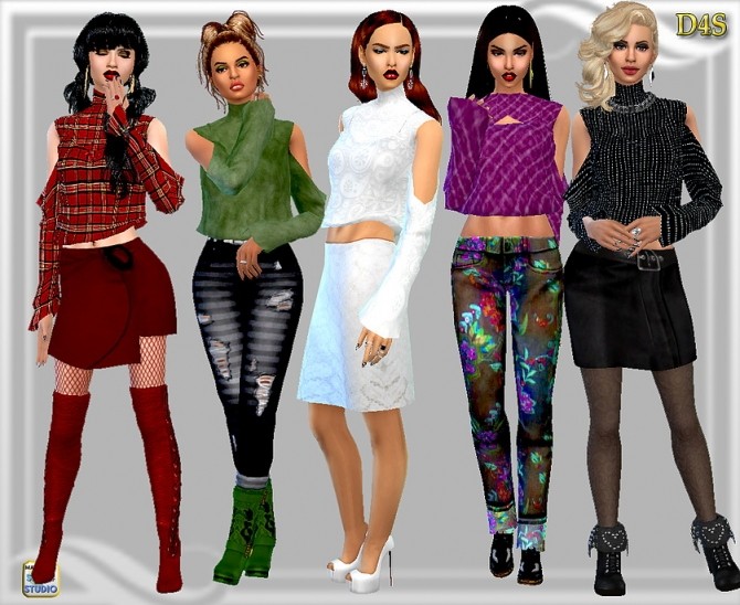 Sims 4 Kaliah blouse at Dreaming 4 Sims