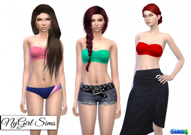 Sims 4 Strappy Bandeau Top at NyGirl Sims