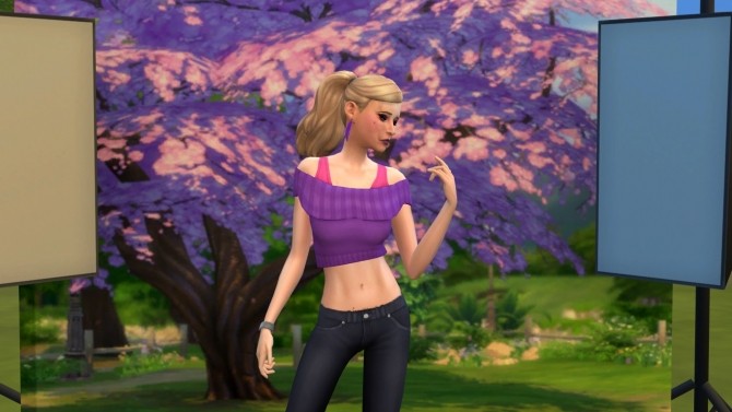 Sims 4 SP03 Sweater Crop Top Remesh by Zahkriisos at Mod The Sims