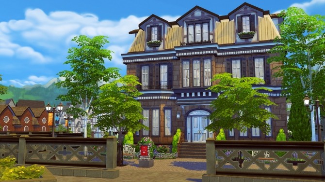 Sims 4 Old town manor apartment at Jenba Sims