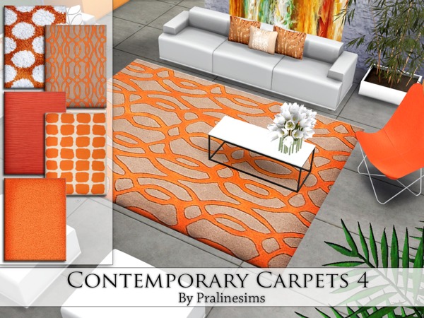 Sims 4 Contemporary Carpets 4 by Pralinesims at TSR
