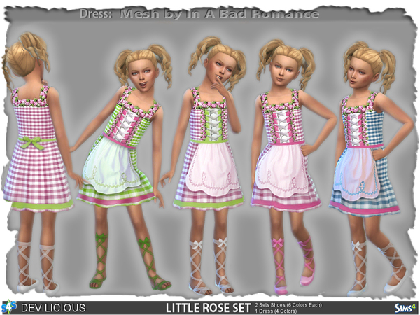 Sims 4 Little Rose Set by Devilicious at TSR