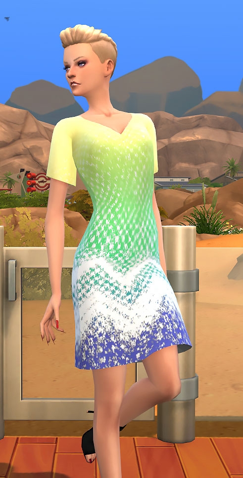 Sims 4 Robinson dress by Delise at Sims Artists