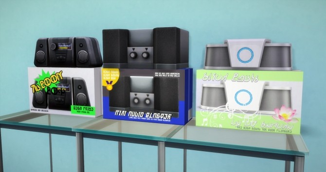 Sims 4 Stereo set at Budgie2budgie