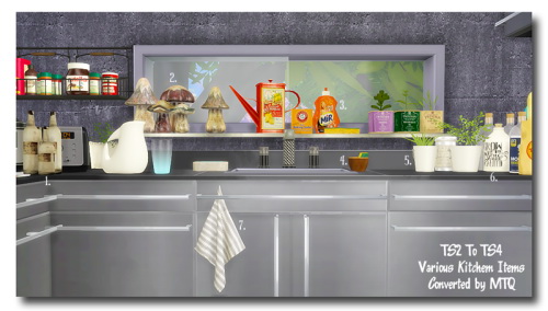 Sims 4 Kitchen Deco at Msteaqueen