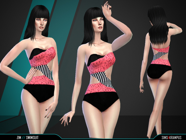 Sims 4 Zim Swimsuit by SIms4Krampus at TSR
