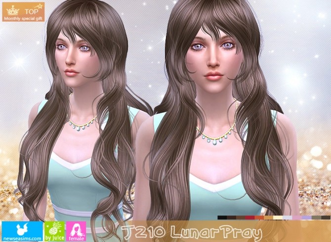 Sims 4 J210 LunarPray hair (PAY) at Newsea Sims 4