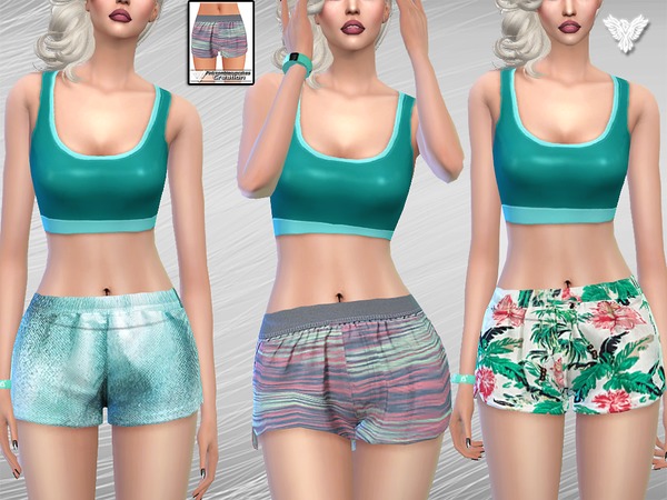 Sims 4 Mint Sports Set by Pinkzombiecupcakes at TSR