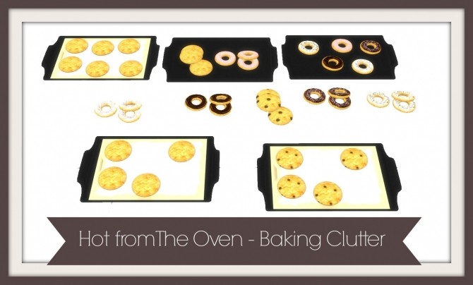 Sims 4 TS2 to TS4 Hot from The Oven Baking Clutter at Dinha Gamer