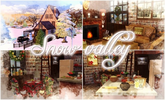 Sims 4 Snow valley house at Angelina Koritsa