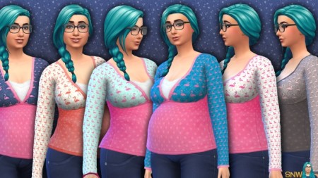 Maternity Flamingo Tops at Sims Network – SNW