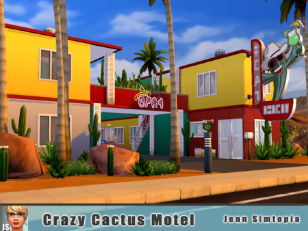 Crazy Cactus Motel by Jenn Simtopia at TSR