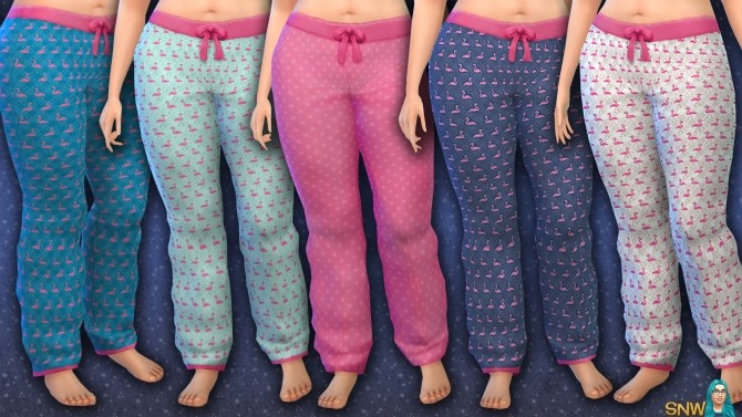Sims 4 Maternity Flamingo Pants at Sims Network – SNW