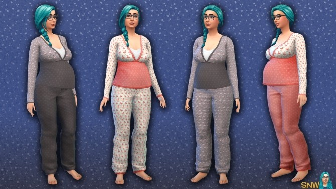 Sims 4 Maternity Flamingo Pants at Sims Network – SNW
