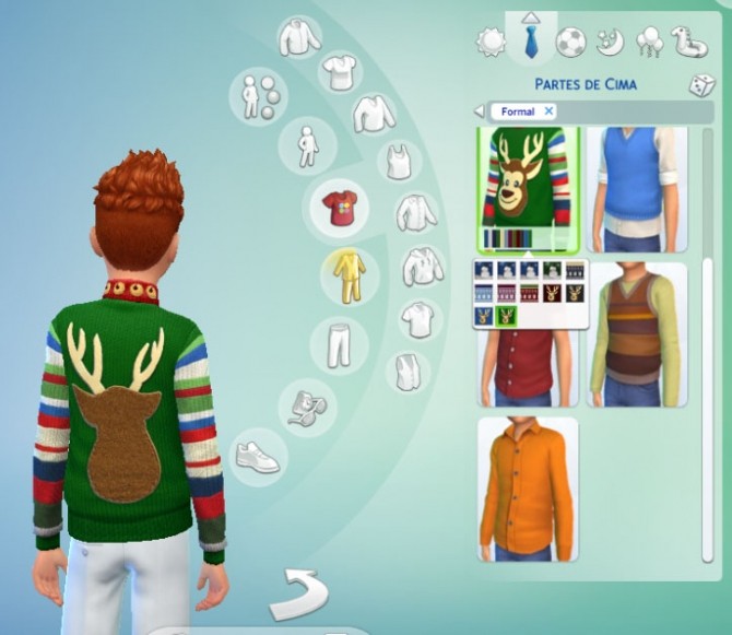 Sims 4 Christmas Top for Kids at My Stuff