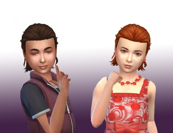 Sims 4 Long Tied for Kids at My Stuff