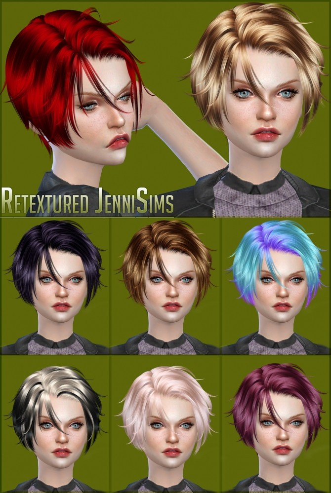 Sims 4 Newsea Foot Print Hair retexture at Jenni Sims