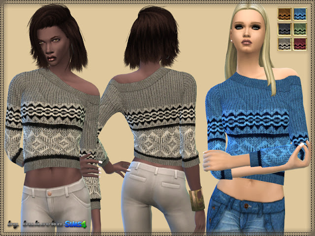 Sims 4 Sweater Pattern at Bukovka
