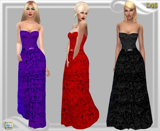 Sims 4 Gala gown 2 at Dreaming 4 Sims