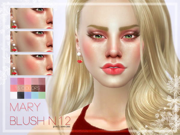 Sims 4 Mary Blush N12 by Pralinesims at TSR