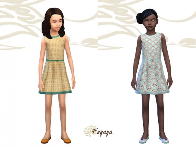 Sims 4 Ransie dress by Fuyaya at Sims Artists