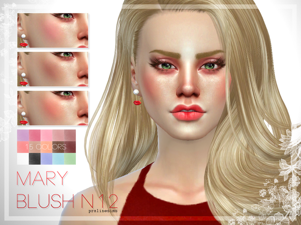 Sims 4 Mary Blush N12 by Pralinesims at TSR