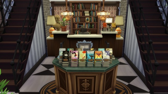 Sims 4 Antique Bookstore at Jool’s Simming