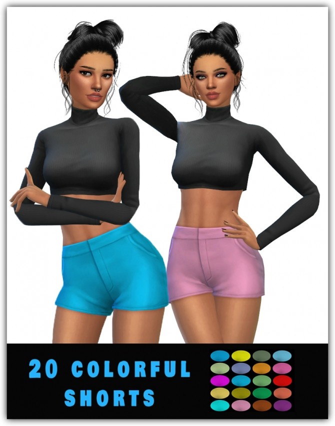 Sims 4 20 Colorful Shorts at Maimouth Sims4