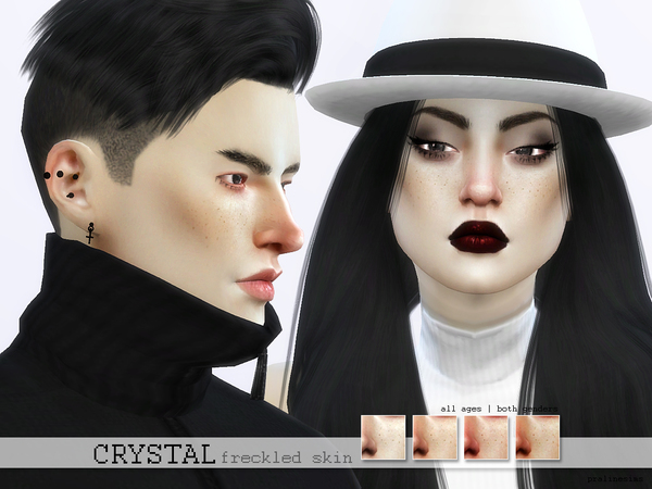 Sims 4 PS Crystal Freckled Skin by Pralinesims at TSR