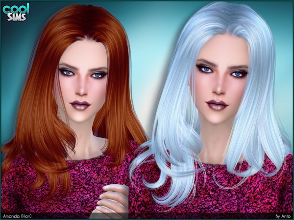Sims 4 Amanda hair by Anto at TSR