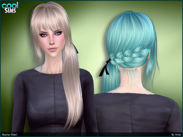 Sims 4 Rocha hair by Anto at TSR