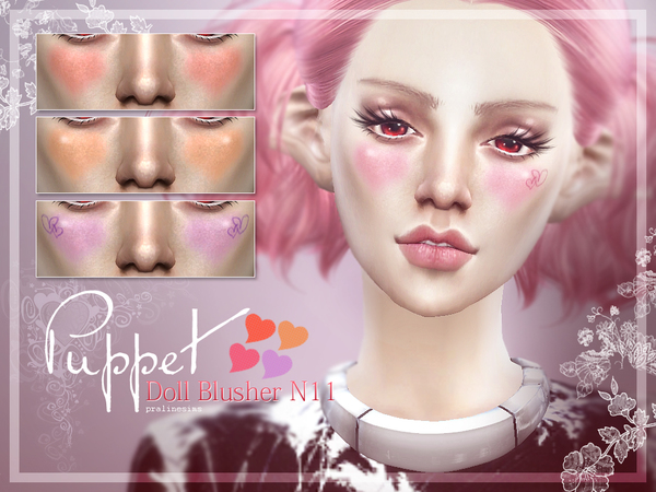 Sims 4 PUPPET Doll Blusher N11 by Pralinesims at TSR