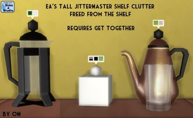 Sims 4 EAs tall Jittermaster clutter freed from the shelf at Sims 4 Studio