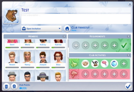 The Sims 4 Get Together Mod: More than 8 Club Members! at Zerbu