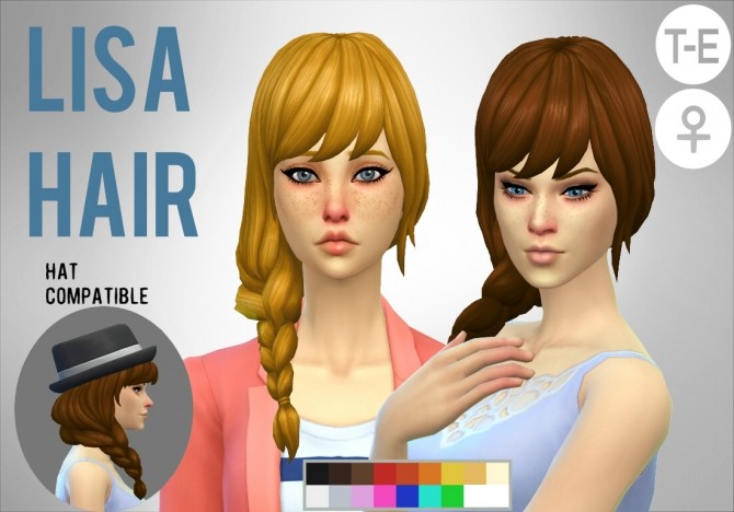 Sims 4 Lisa Hair at Simduction