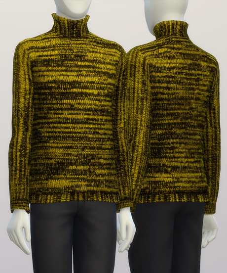 Sims 4 Turtleneck sweater M pattern (15 colors) at Rusty Nail