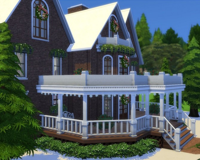 Sims 4 Victorian Gingerbread House at SIMplicity