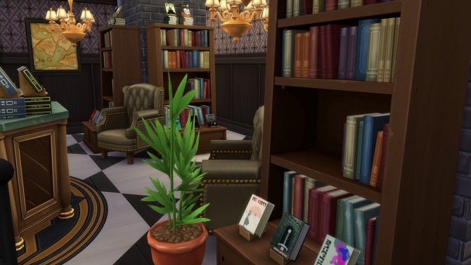 Sims 4 Antique Bookstore at Jool’s Simming