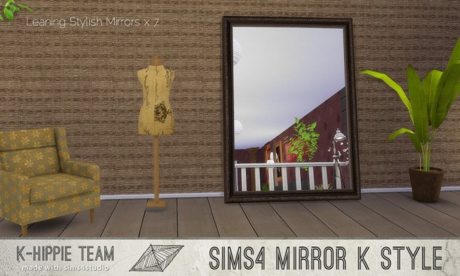 Sims 4 K Style 7 Leaning Mirrors volume 1 at K hippie
