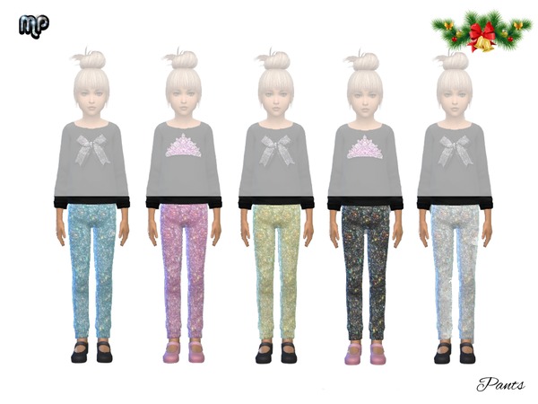Sims 4 MP Stencil Tops with Glitter pants at BTB Sims – MartyP