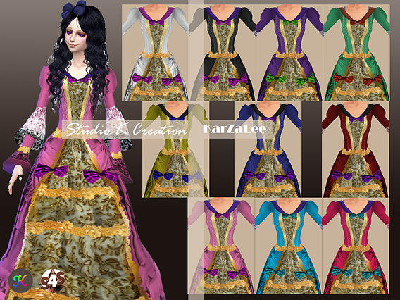 Sims 4 Versailles Chic Mariana dress at Studio K Creation