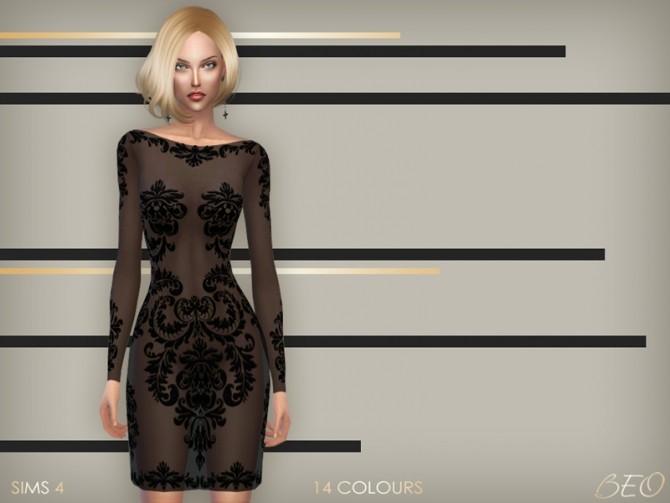 Sims 4 Anveay dress 02 at BEO Creations