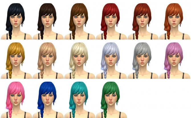 Sims 4 Lisa Hair at Simduction