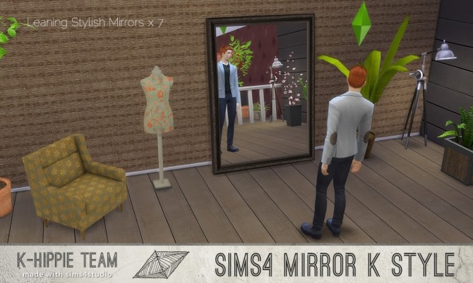Sims 4 K Style 7 Leaning Mirrors volume 1 at K hippie